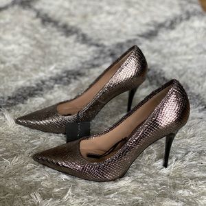BNWT Zara silver metallic heel Sz 41 (10)
